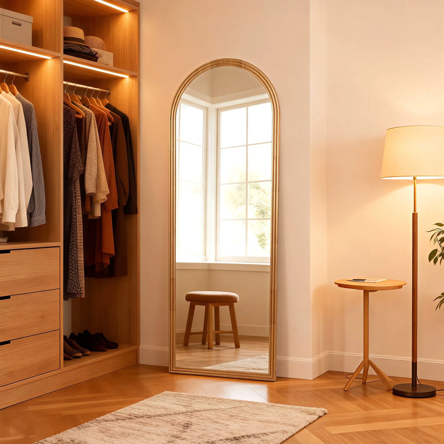 Miroir en bois