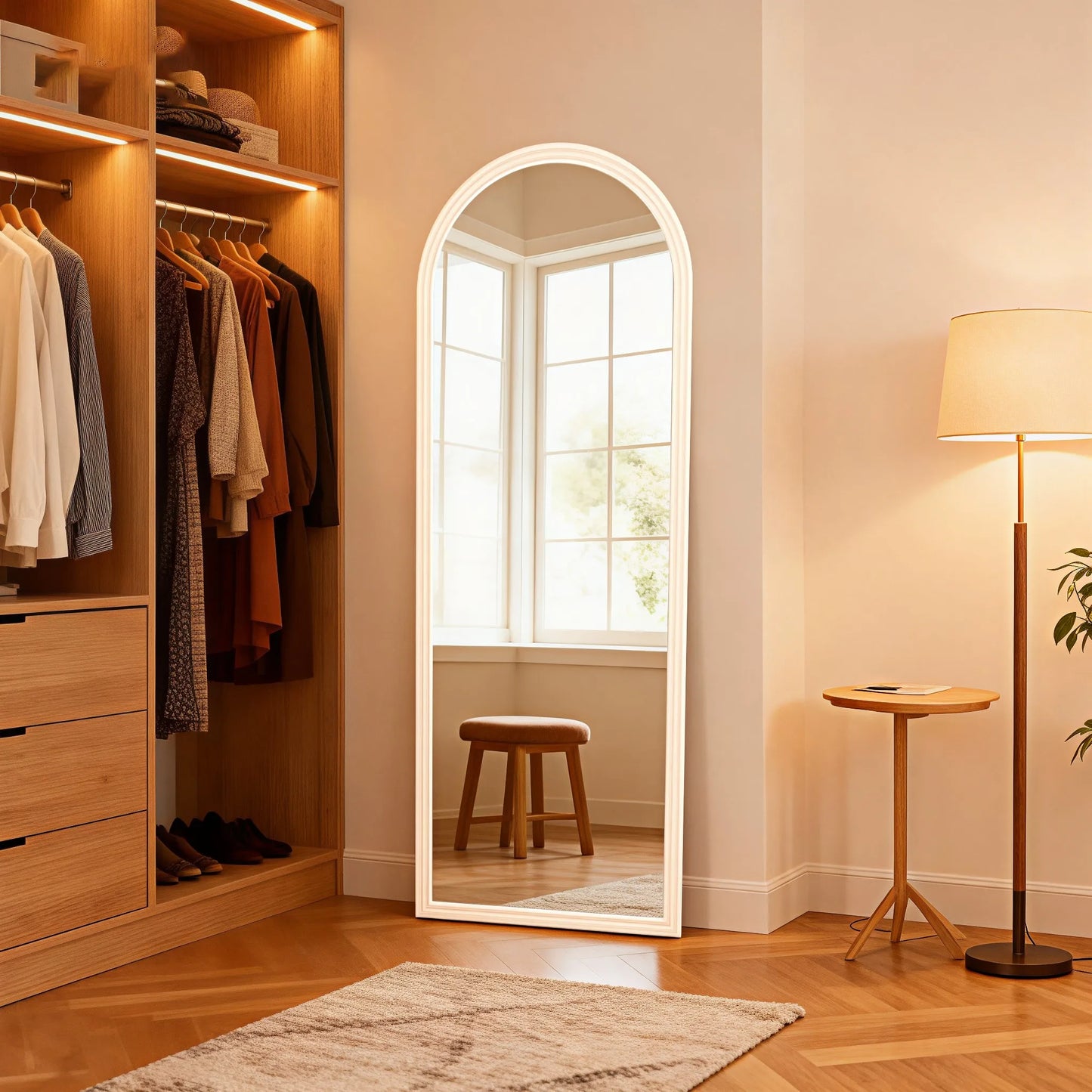 Miroir en bois