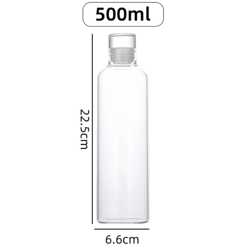 Bouteille d'eau en verre