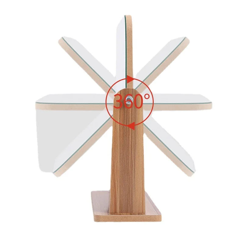 Miroir avec support en bois