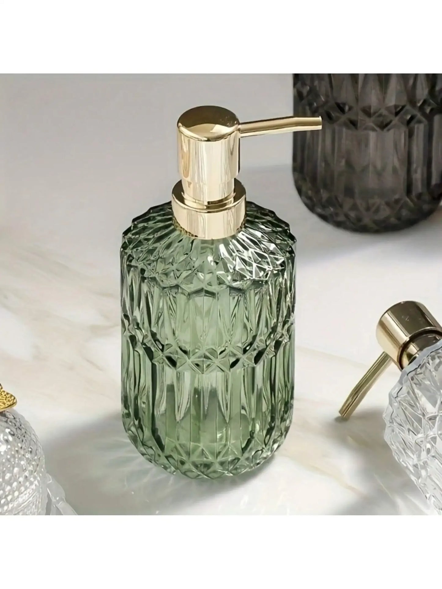 Distributeur de savon en verre rechargeable