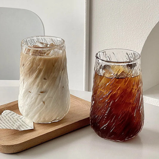 Verre à rayures