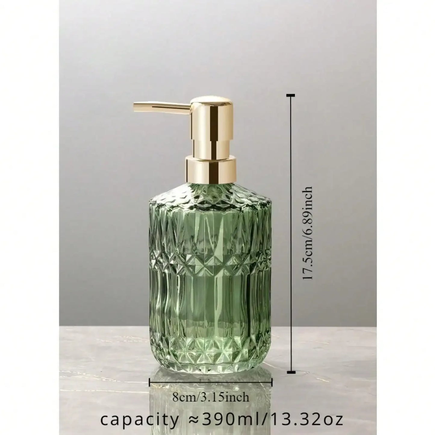 Distributeur de savon en verre rechargeable