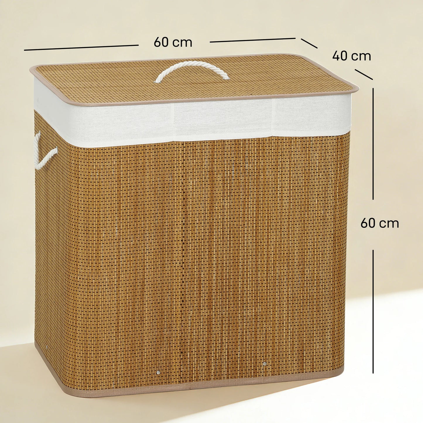 Panier à linge sale 3 compartiments