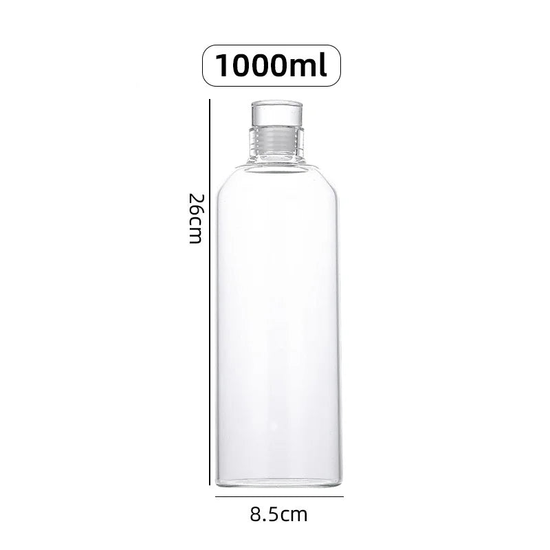 Bouteille d'eau en verre