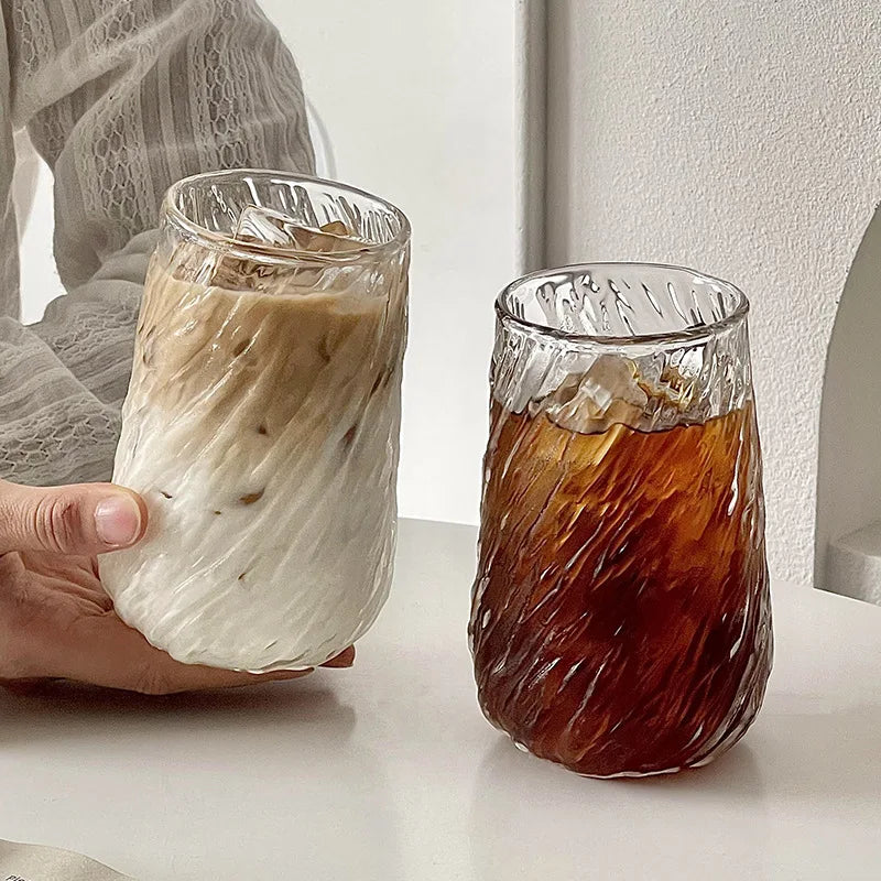 Verre à rayures