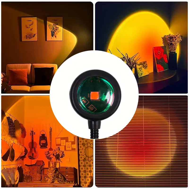 Lampe projecteur coucher de soleil