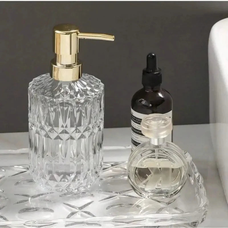 Distributeur de savon en verre rechargeable