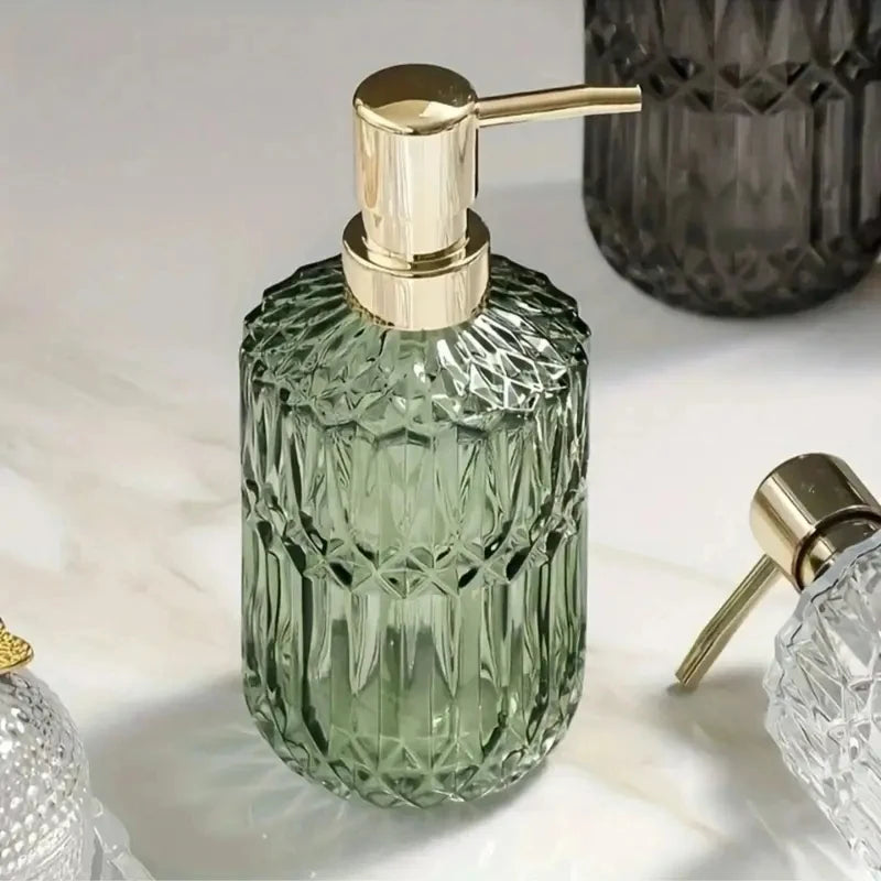 Distributeur de savon en verre rechargeable