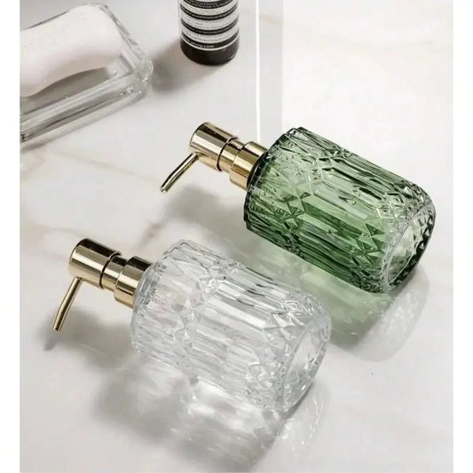 Distributeur de savon en verre rechargeable